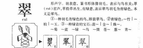 带"翠字的网名