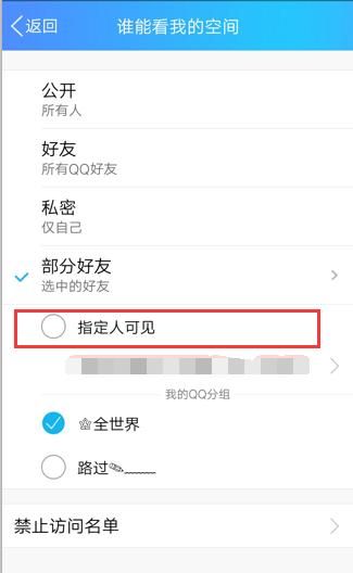 怎么设置才能不让QQ好友看到自己的动态，qq里怎么设置不要让一个人看到我发的动态？图5