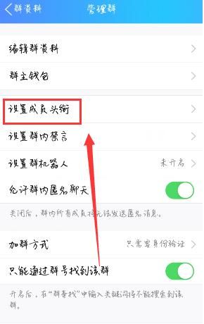 如何给QQ群成员设置头衔，手机怎么设置QQ群成员等级头衔？图6