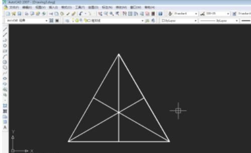 autocad中如何绘制等边三角形，cad如何画等腰三角形浮阀孔？图2