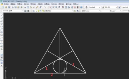 autocad中如何绘制等边三角形，cad如何画等腰三角形浮阀孔？图4