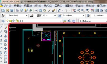 cad 2008自学教程：[1]熟悉掌握 CAD软件界面，cad 2008自学教程：[53]怎么画cad客厅开关布置？图1