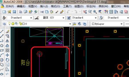 cad 2008自学教程：[1]熟悉掌握 CAD软件界面，cad 2008自学教程：[53]怎么画cad客厅开关布置？图2